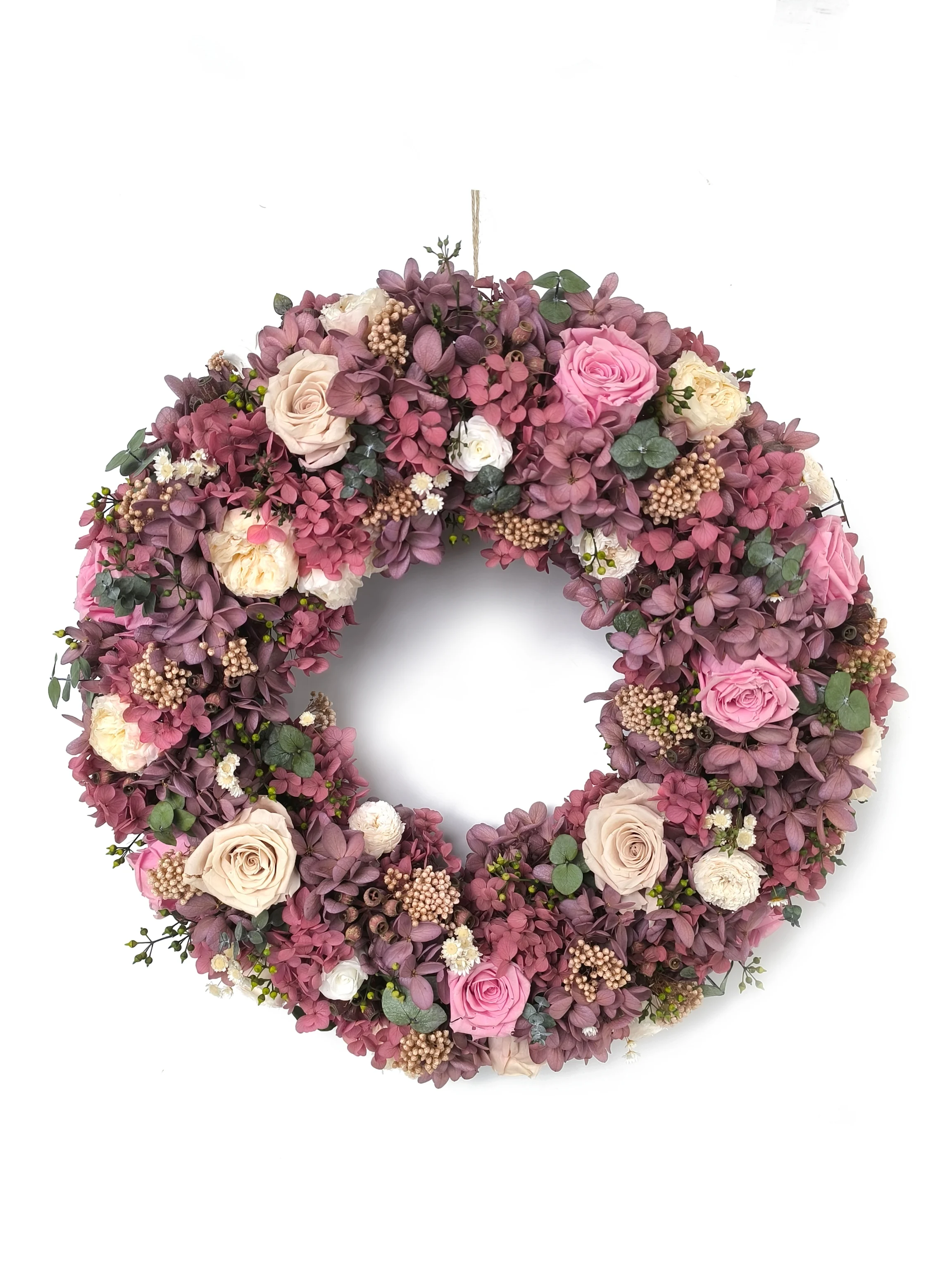 Lyxkrans- 'Rosé Élégance'(55 cm)