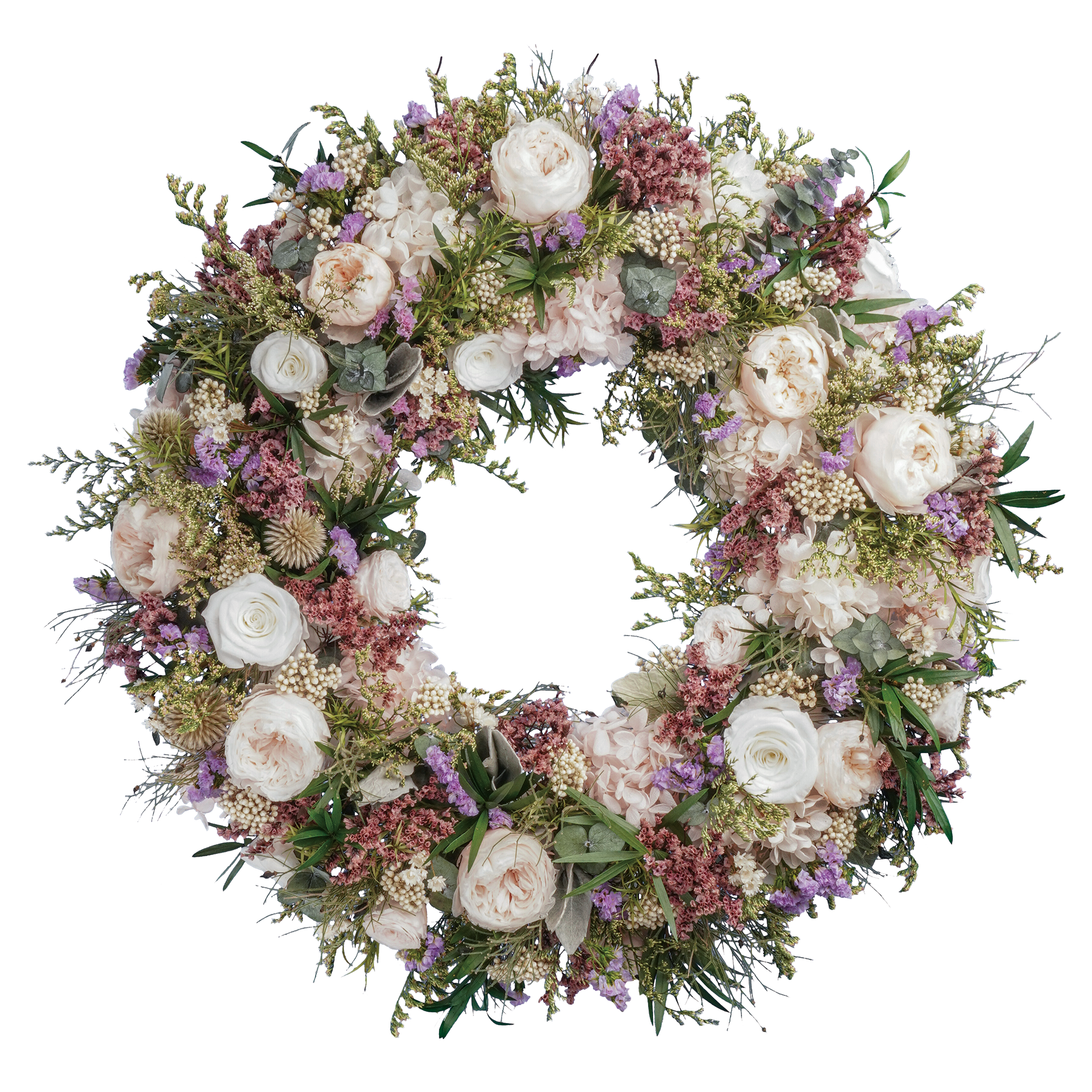 Lyxkrans- 'Blush Lumière' (55 cm)