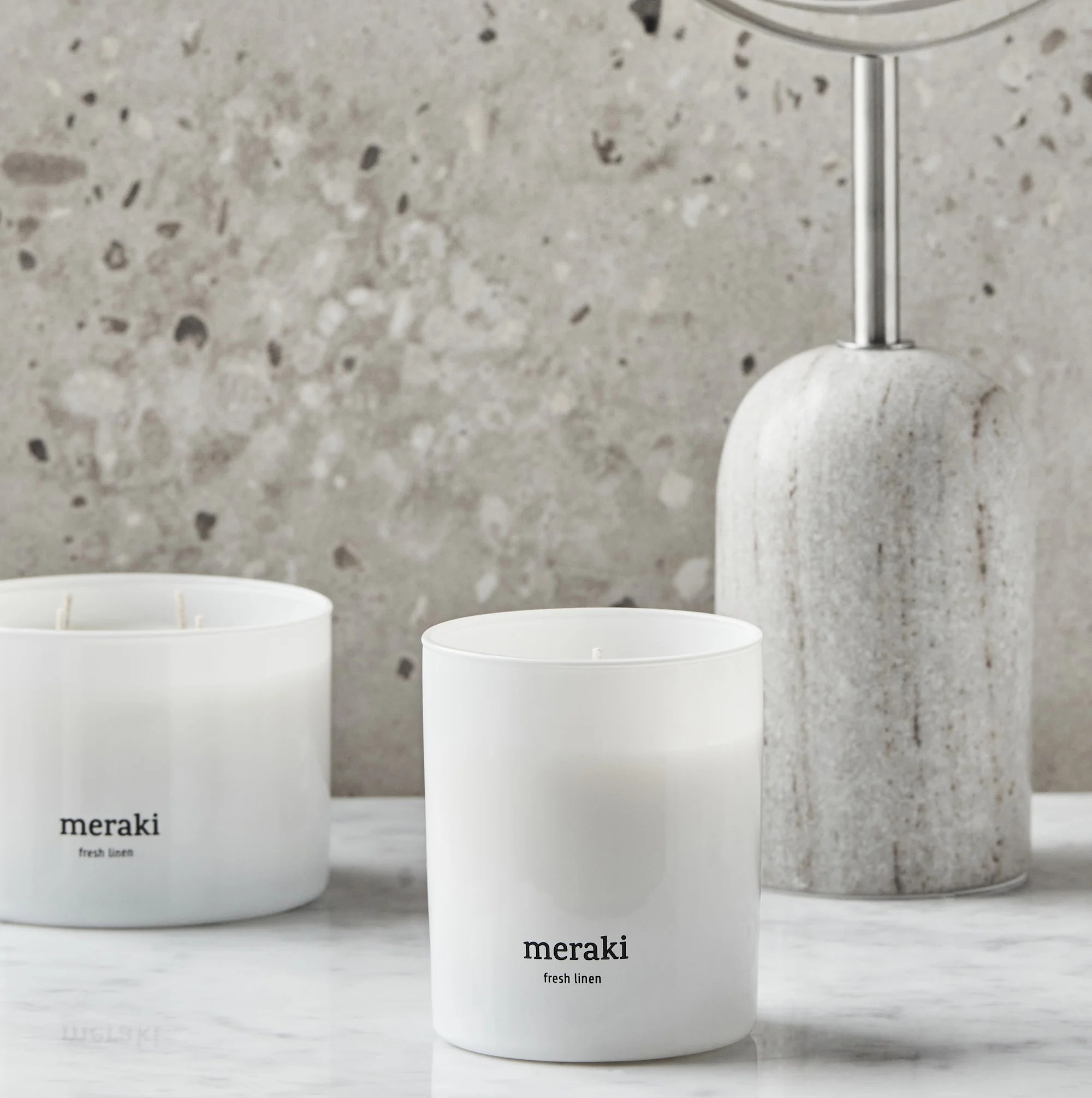 Meraki - Doftljus, Fresh Linen, 60 g (2-pack) - Bild 2